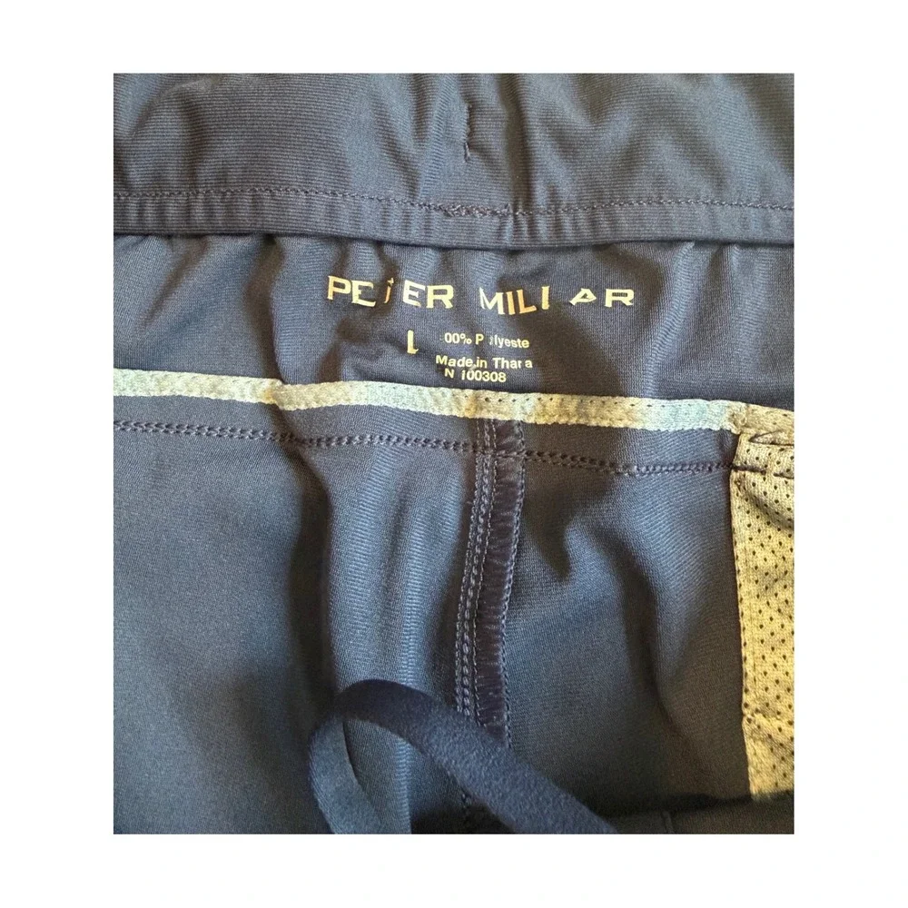 Peter Millar Crown Sport Mens Navy Blue Performance Joggers MA22EB301 Size L